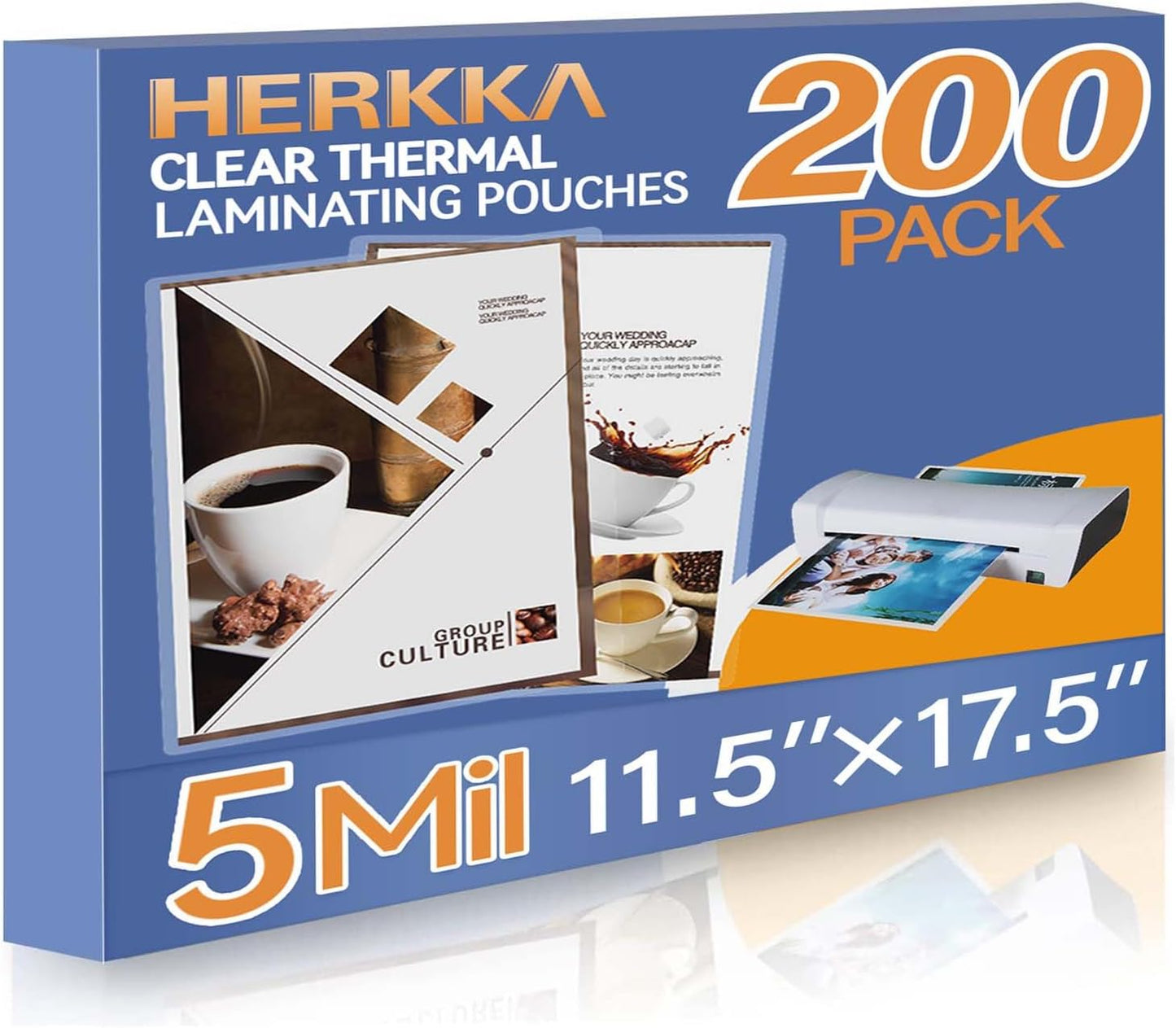 200 Pack Laminating Pouches for 11 x 17 Inch Documents