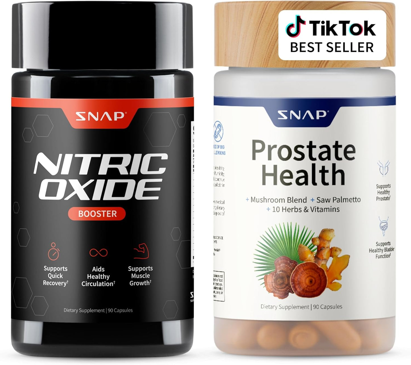 Prostate Health & Nitric Oxide Supplement Bundle for Men