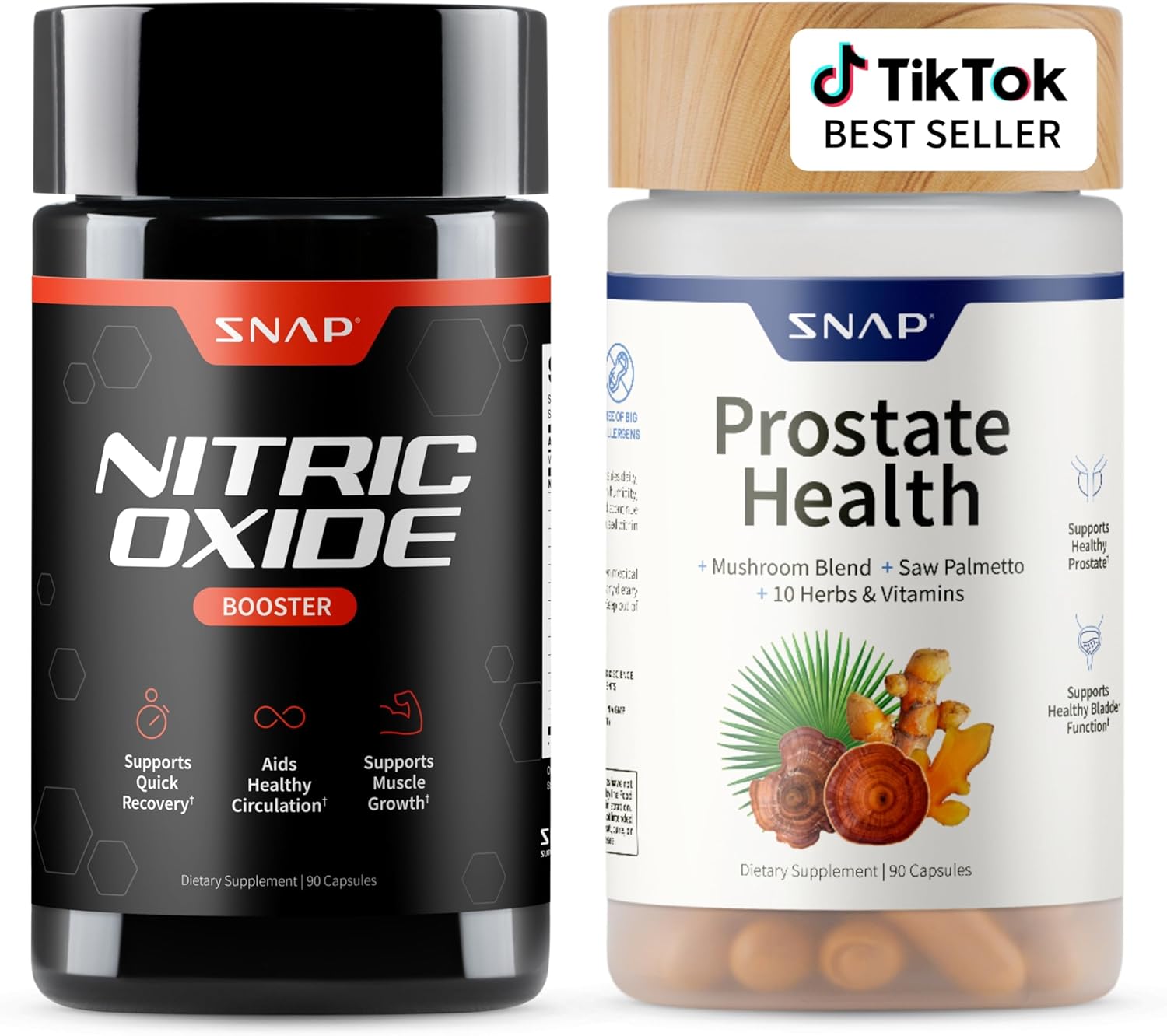 Prostate Health & Nitric Oxide Supplement Bundle for Men