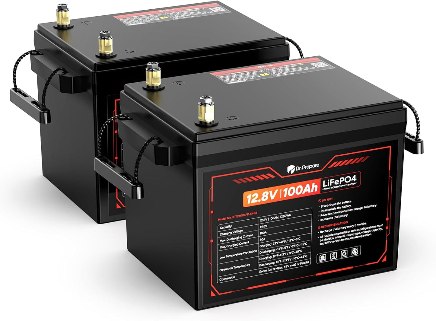 12V 100Ah LiFePO4 Lithium Battery for RV and Solar Power Needs