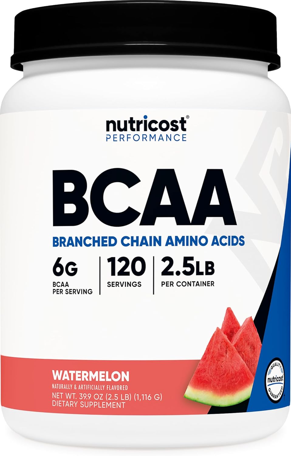 Nutricost BCAA Powder 2:1:1 Watermelon Flavor for Fitness