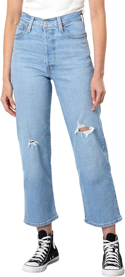 Levi's Women's Ribcage Straight Ankle Jeans for Stylish Comfort