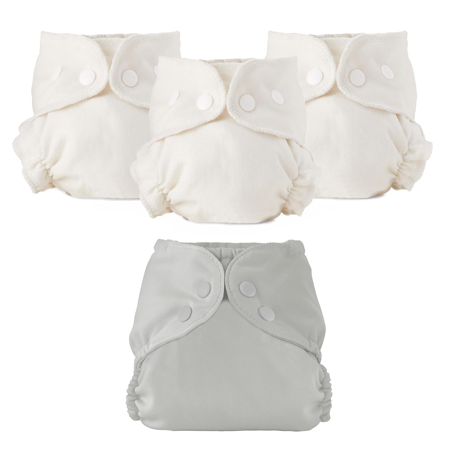 Esembly Cloth Diaper Bundle Set - Organic Cotton and Waterproof Cover