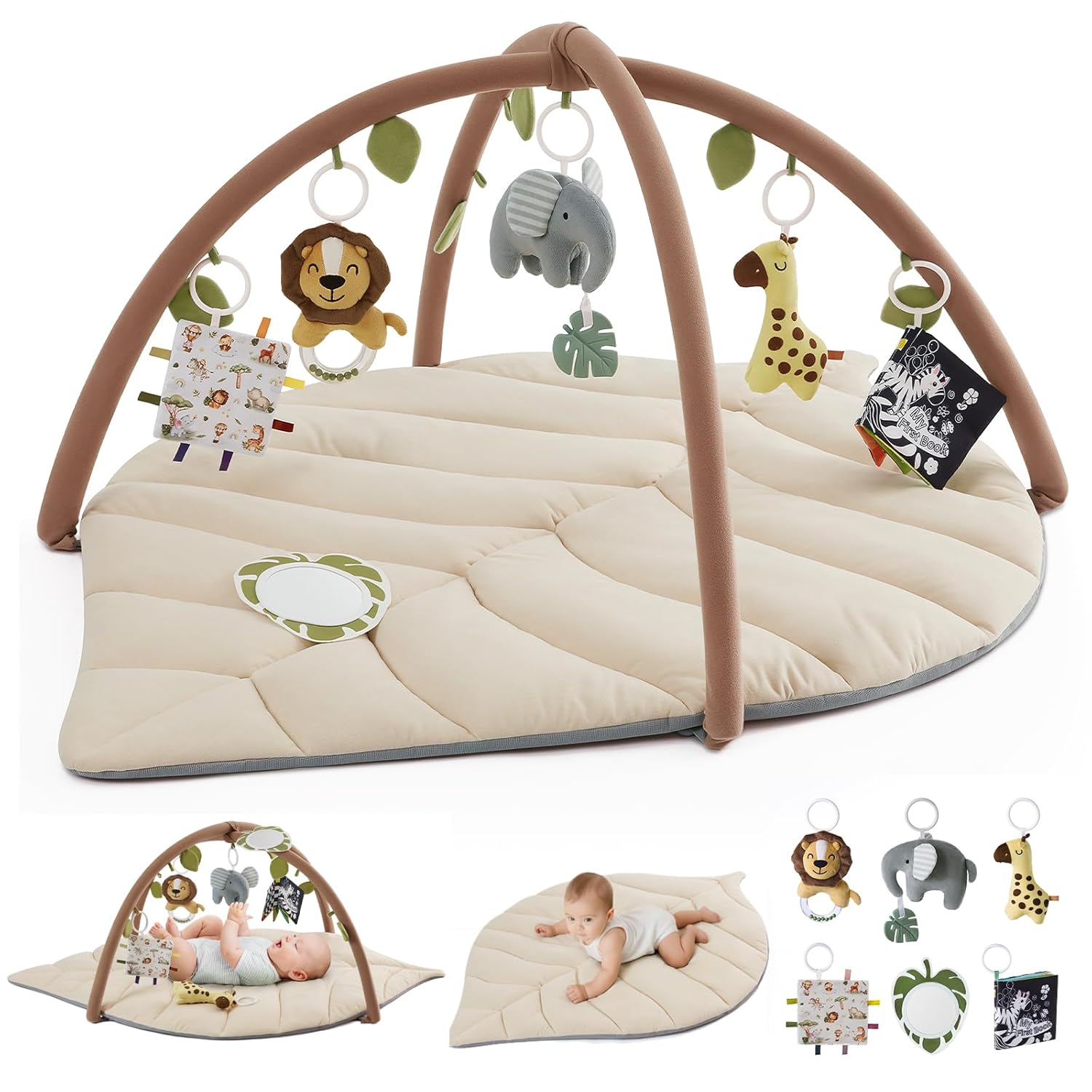 Leaf Shaped Baby Play Gym, Promotes Motor Skills