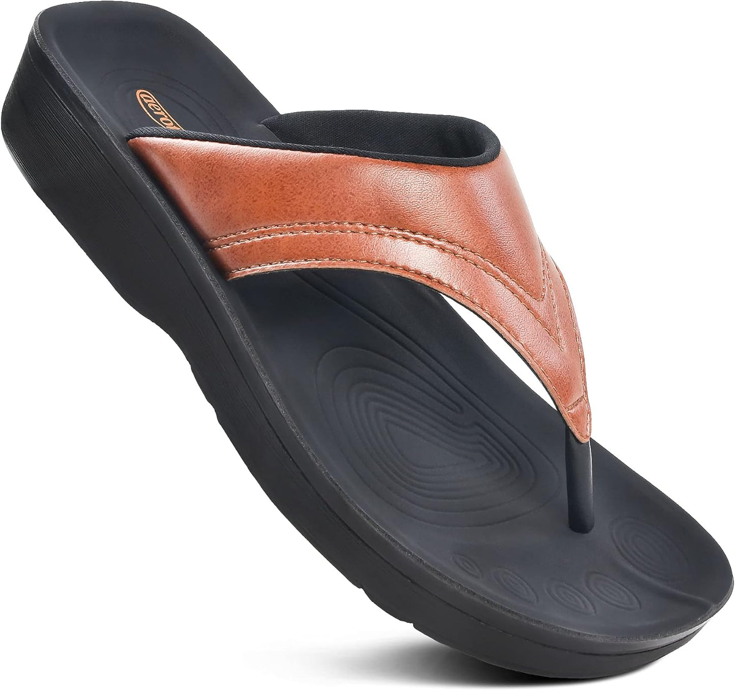 AEROTHOTIC Arch Support Flip Flops for Women Stylish Comfort