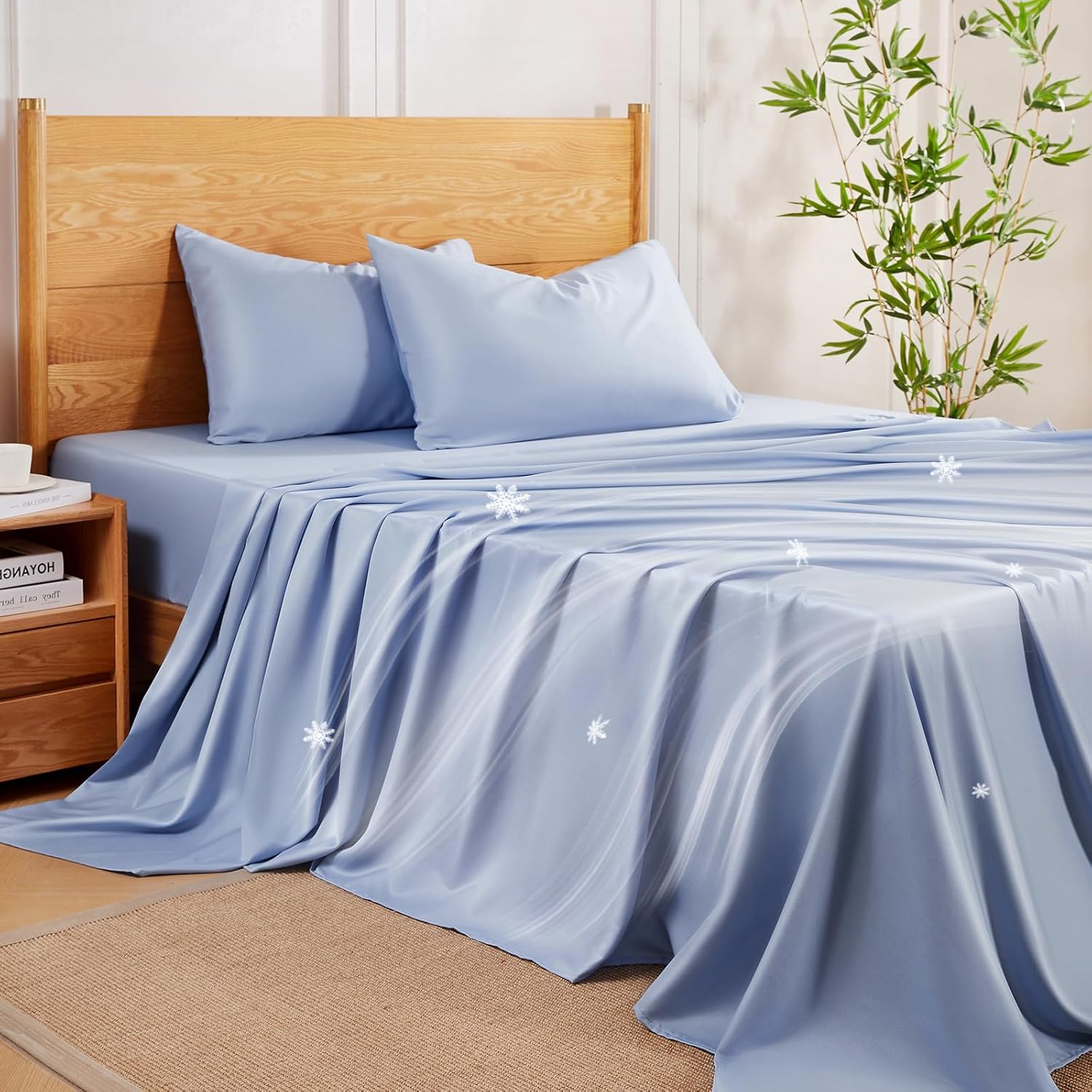 Cooling Full Size Bed Sheets for Hot Sleepers - Soft & Silky