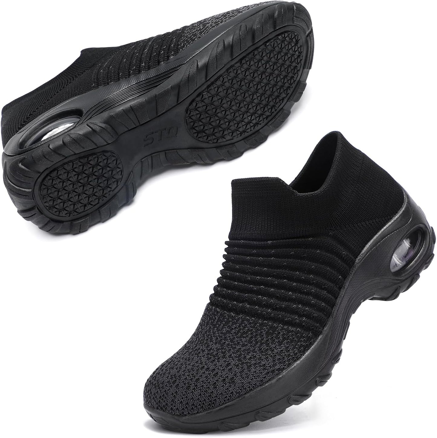 STQ Walking Shoes for Women - Comfortable Slip-On Sneakers