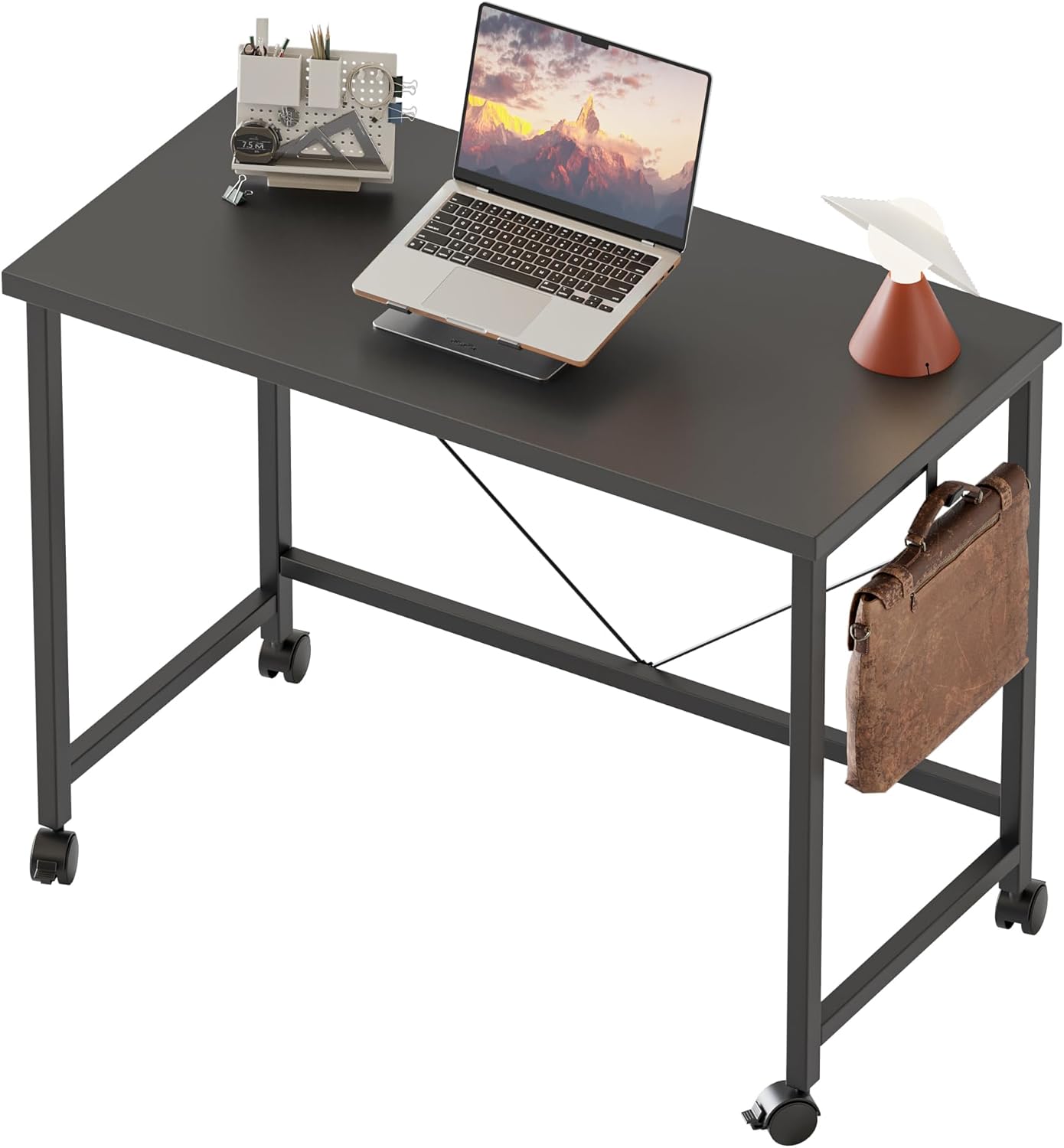 Rolling Computer Desk with Wheels for Small Spaces and Style