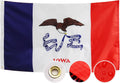 Double Sided Iowa State Flag 3x5 Outdoor - Heavy Duty 210D Nylon