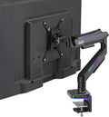 AVLT RGB Single Monitor Arm Desk Mount 17-49in - Adjustable, Sturdy
