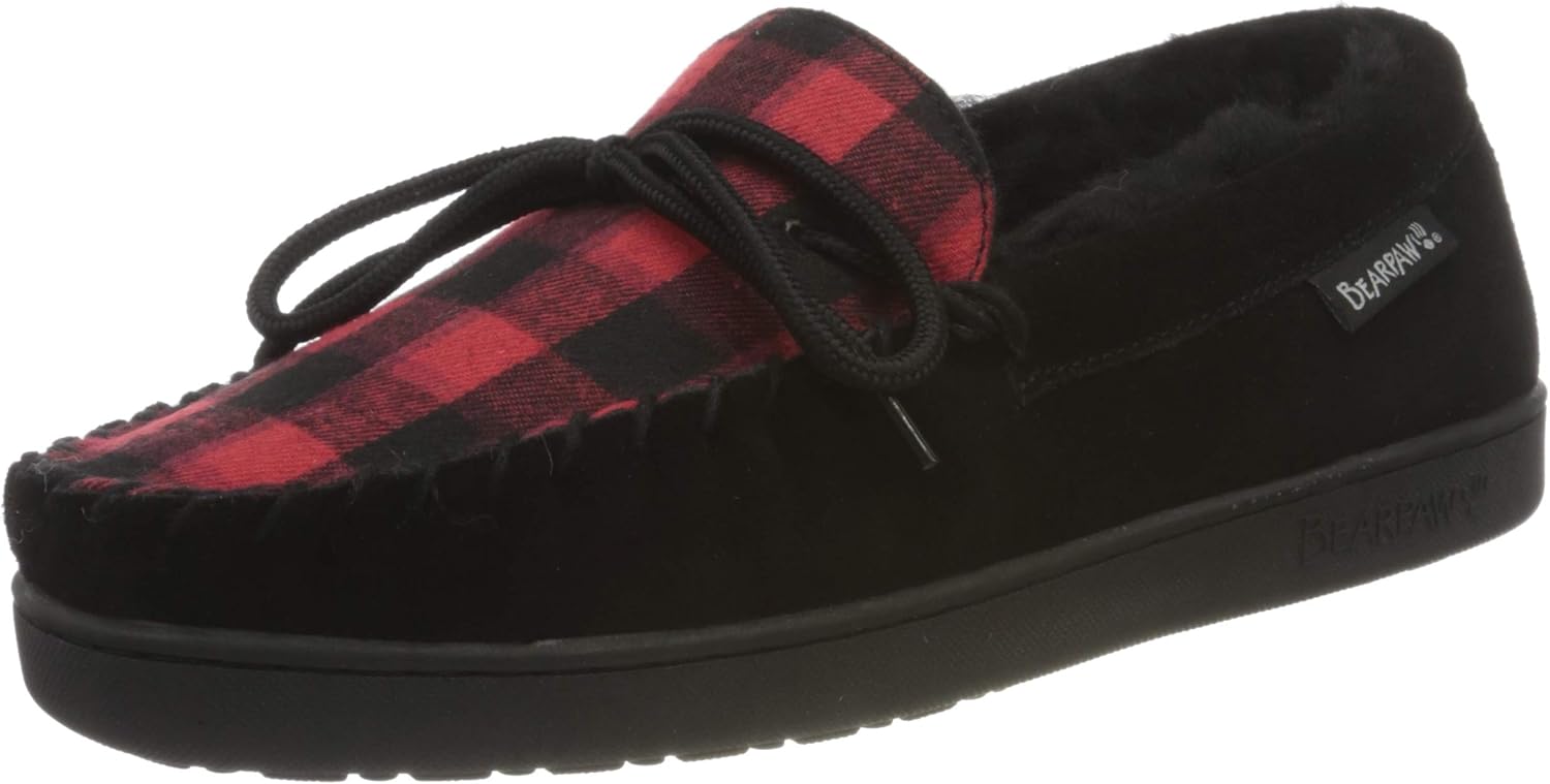 BEARPAW Men's Moc II Slipper - Comfortable & Lightweight Design