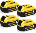 20V 8000mAh Replacement Battery Pack 4-Pack - Long Run-Time