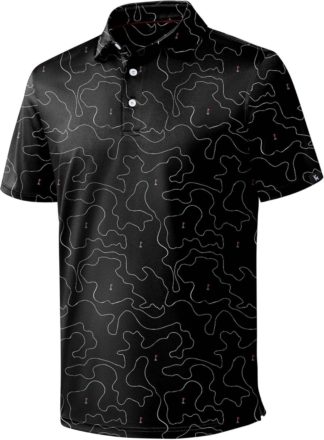 ZITY Golf Shirts for Men Short Sleeve Print Polo Shirt Review