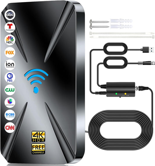 2024 Upgraded Indoor TV Antenna with 1000+ Miles Range