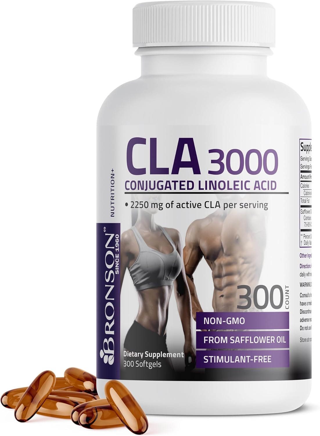 Bronson CLA 3000 Extra High Potency for Weight Management