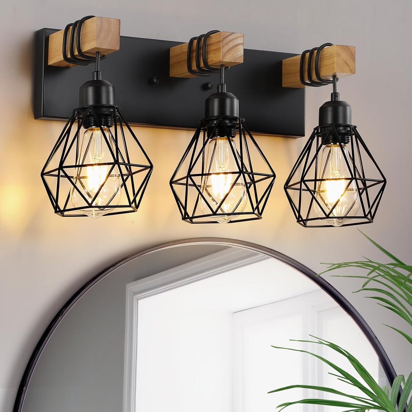 Farmhouse Vanity Light for Bathroom with Rustic Charm and Style