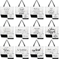 Cunno 24 Pcs Gifts Bag Bulk for Women Aesthetic Canvas Tote