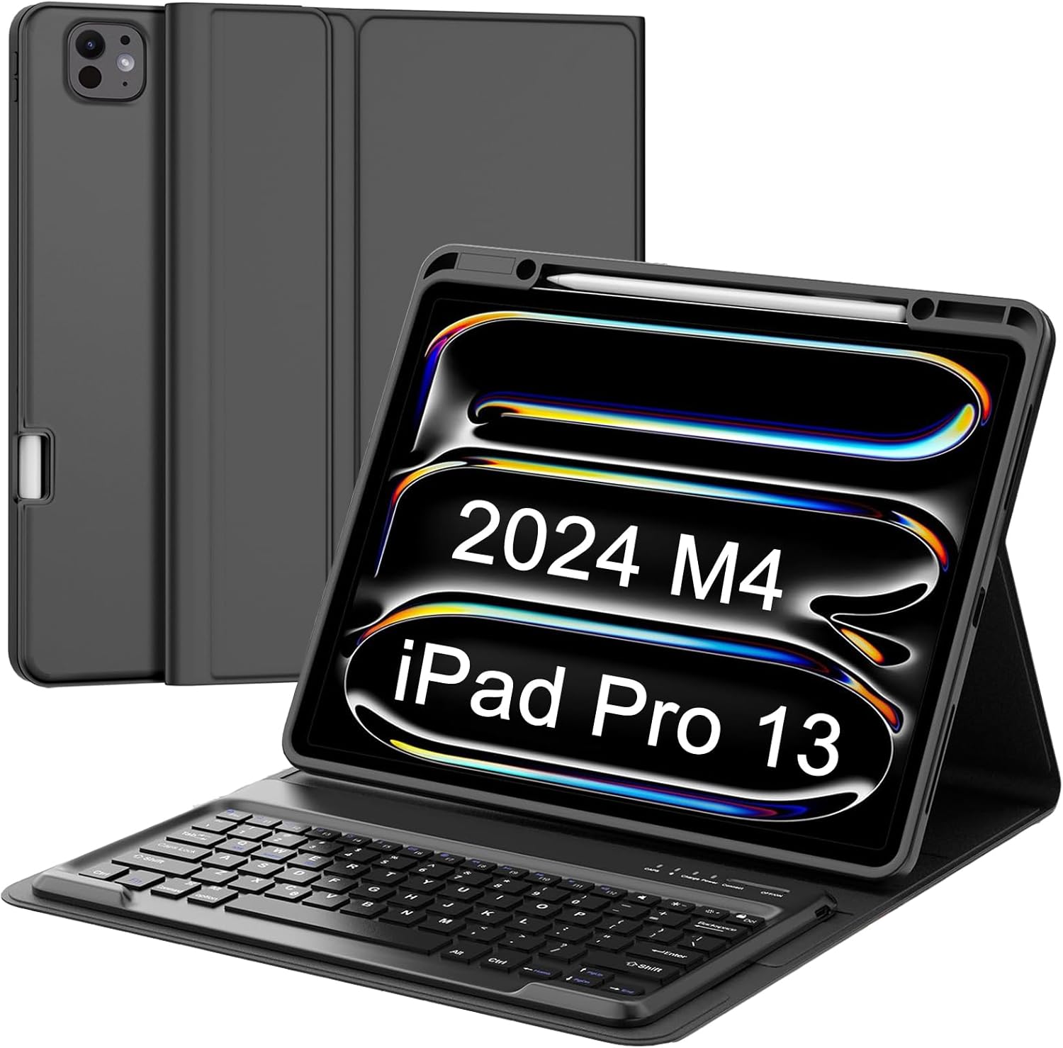 iPad Pro 13 inch Case with Keyboard, Magnetic Detachable Design