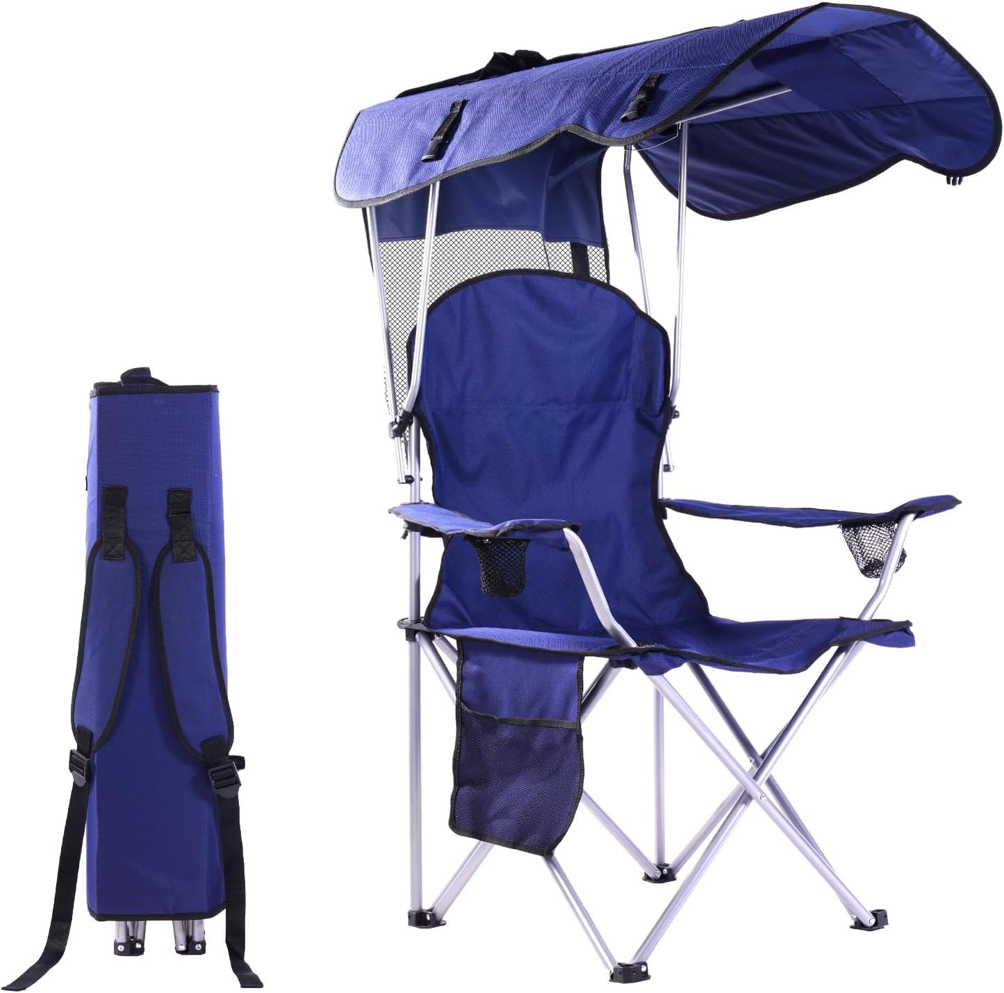 CB Cozy Box Folding Beach Chair - Ultimate Shade Comfort
