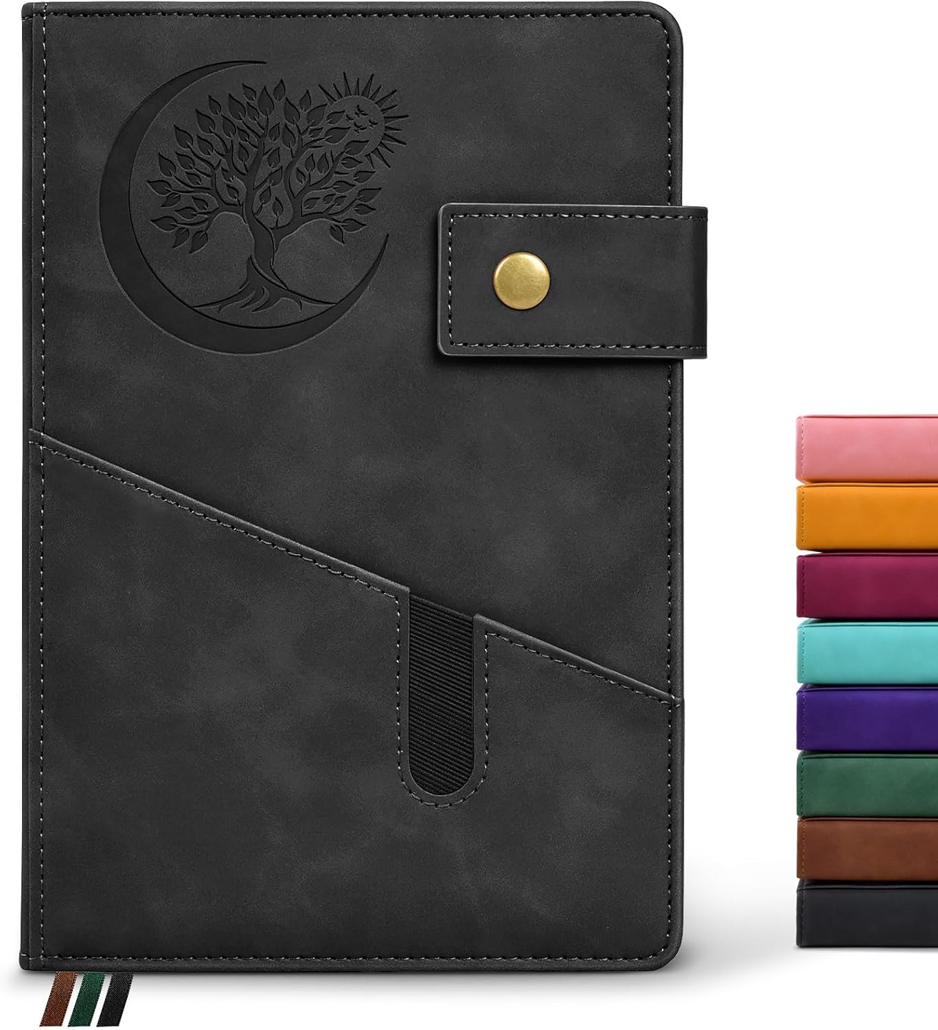 PAIBAS A5 Leather Journal: Multi-Purpose 200pgs