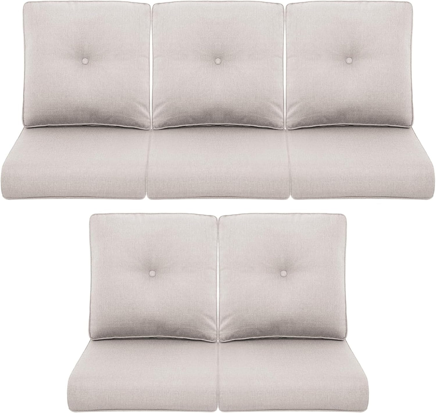 Patio Chair Cushions 5 Packs for Outdoor Glider Rocking Chairs