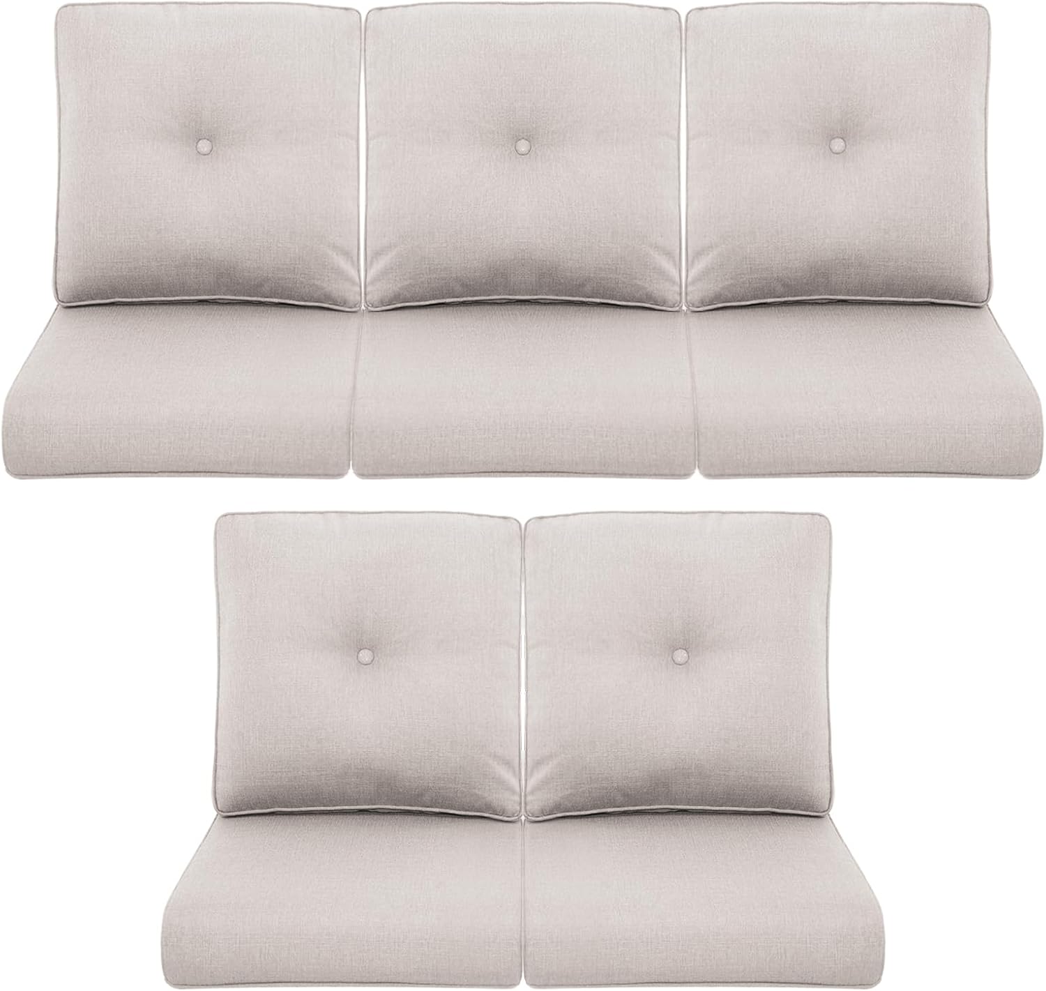 Patio Chair Cushions 5 Packs for Outdoor Glider Rocking Chairs