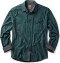 CQR Men's 100% Cotton Button Down Flannel Shirt - Warm (Style X6Z8)