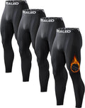 Men's Thermal Compression Pants Fleece Lined Tights - Warm Baselayer