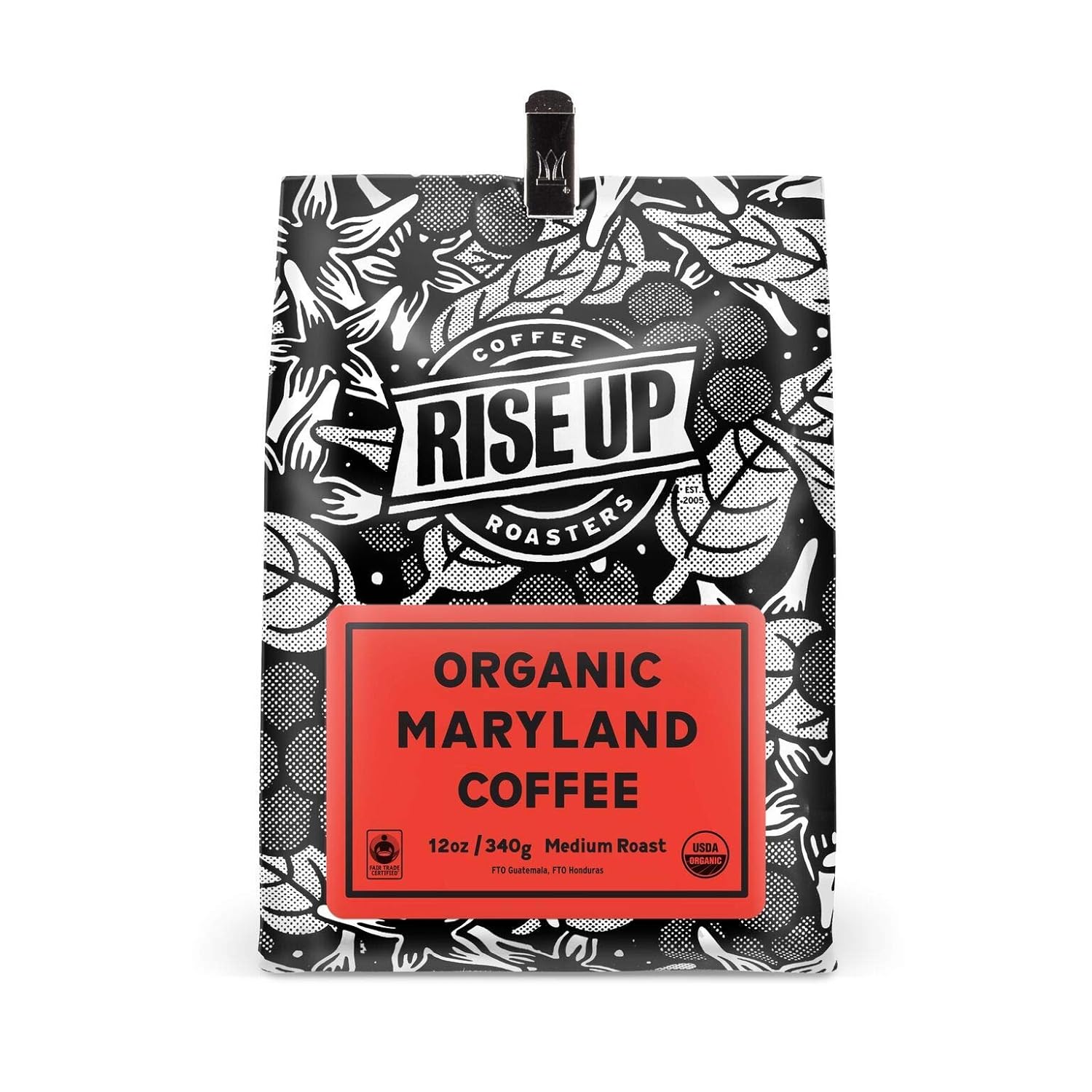 Fair Trade Organic Maryland Blend Coffee - 12 oz Whole Bean