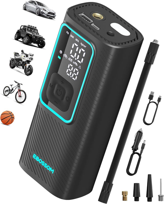 Portable Rechargeable Tire Inflator - Always Ready for Any Inflation Needs