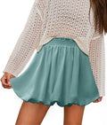 Bubble Skirt Mini Skorts with Pockets - Flowy High Waisted Y2K Style