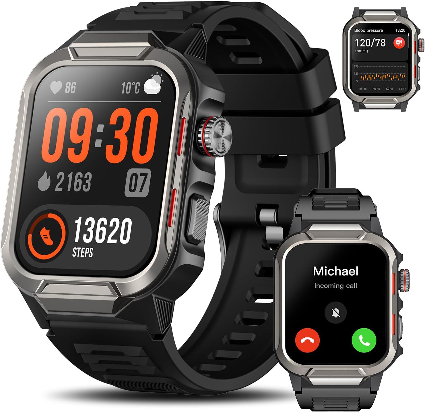 Smart Watches for Men with Fitness Tracking and Bluetooth Calls