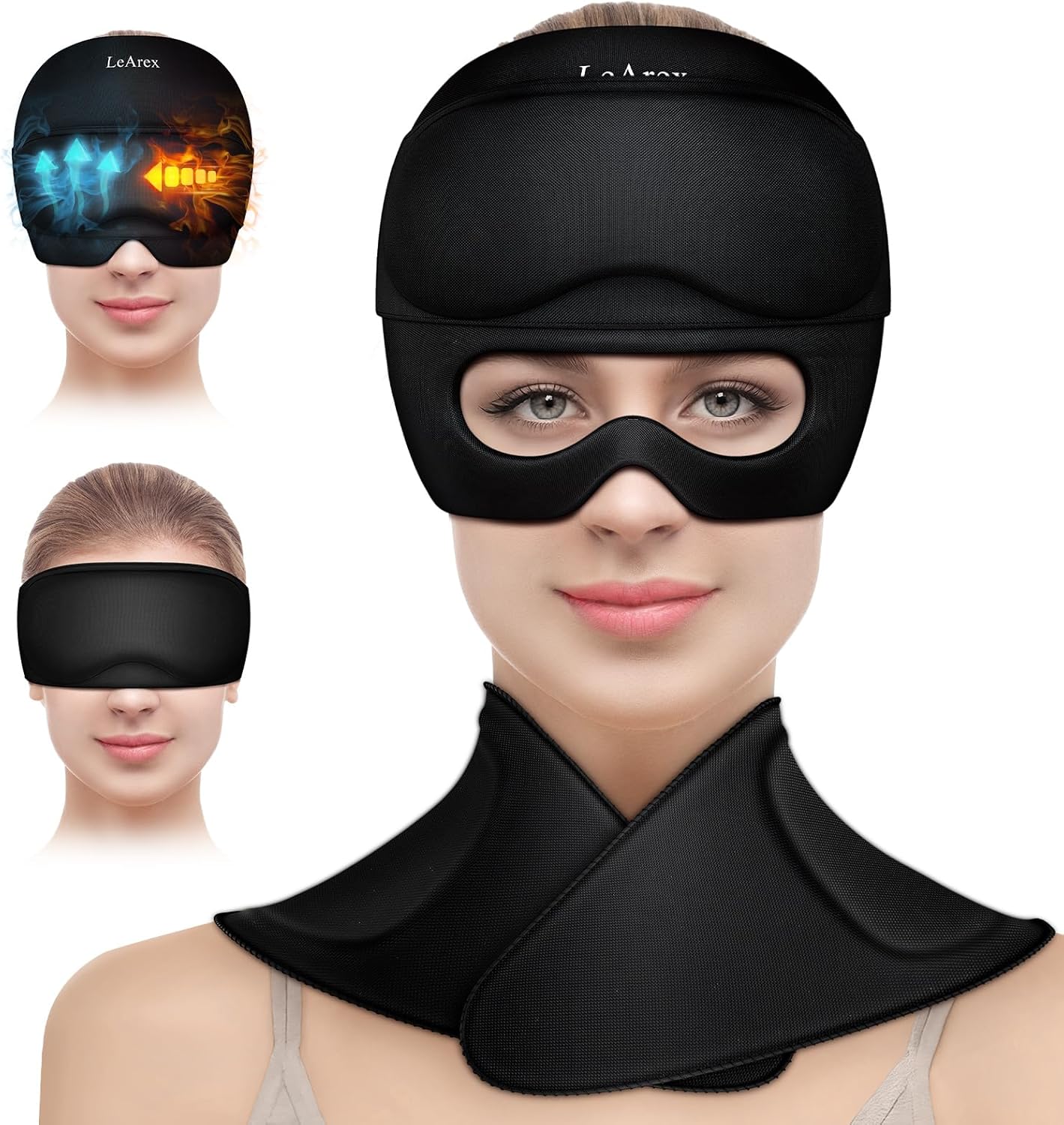3 in 1 Migraine Relief Cap and Neck Ice Pack for Headaches