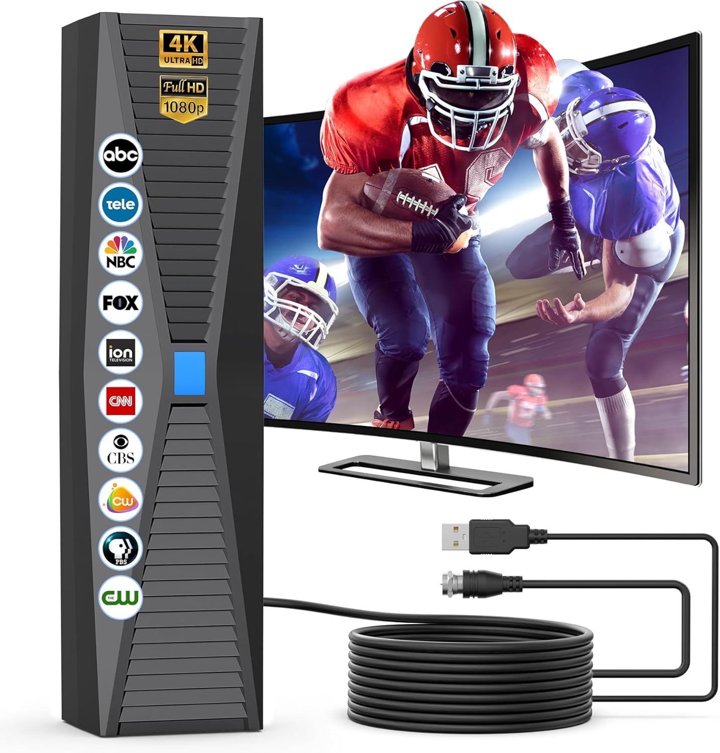 URIIU 1000+ Miles Long Range HD TV Antenna