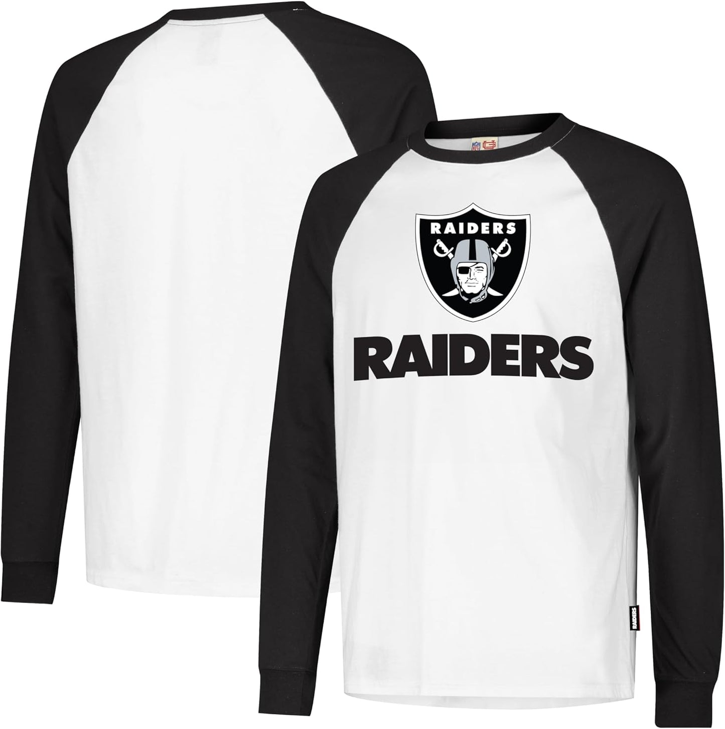 Ultra Game NFL Official Super Soft Raglan Baseball Tee for Fans