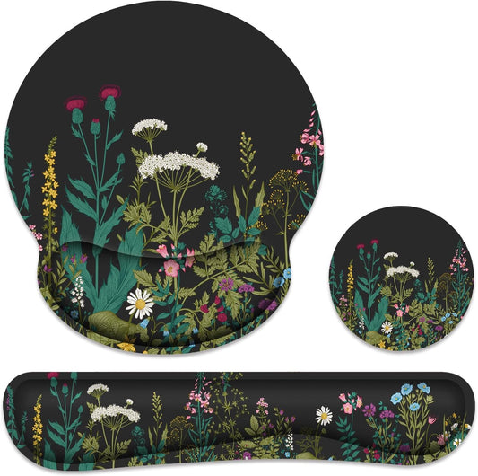 Memory Foam Wrist Rest Set - Ergonomic Pain Relief
