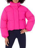 Womens Cropped Full-Zip Puffer Jacket - Warm, Recycled Fabric Brands