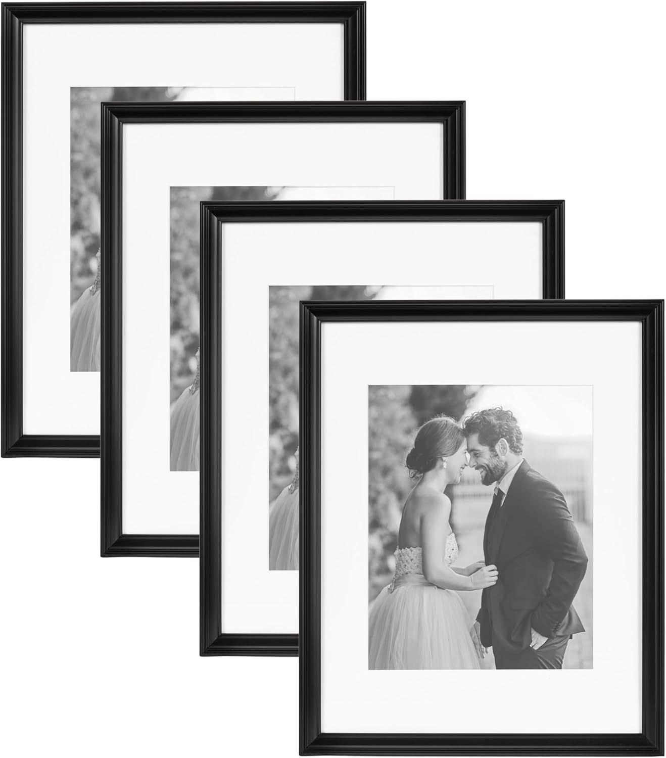 Kate and Laurel Adlynn Rectangle Picture Frame Set of 4