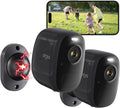 4MP Outdoor Camera Wireless with Magnetic Mount - 2-Pack