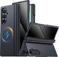 Black Magnetic Case for Samsung Galaxy Z Fold 7 - Privacy & Kickstand