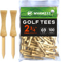 Bamboo Golf Tees 100-Pack - Choose Your Perfect Height for Consistent Strikes!