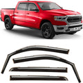 Voron Glass In-Channel Rain Guards for Dodge RAM 1500 Crew Cab