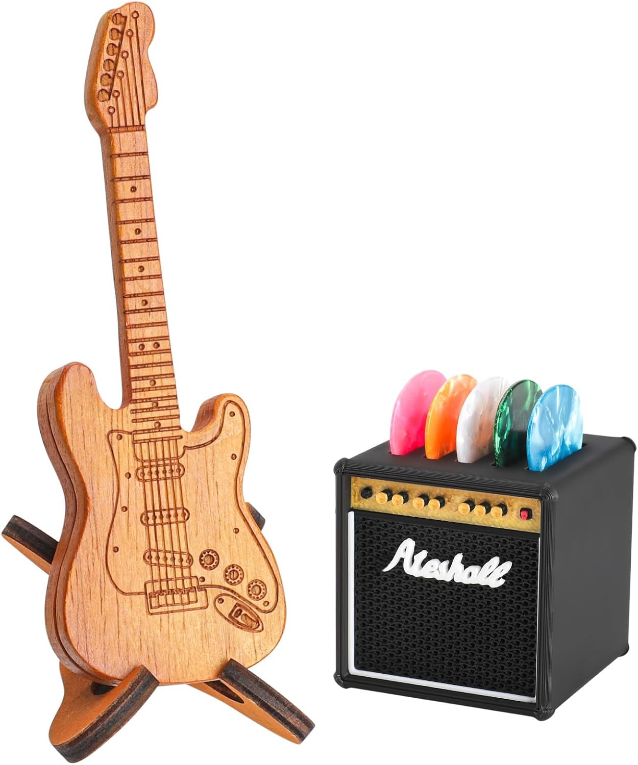Pick Organizer Box Set w/ 5 Picks for Music Players