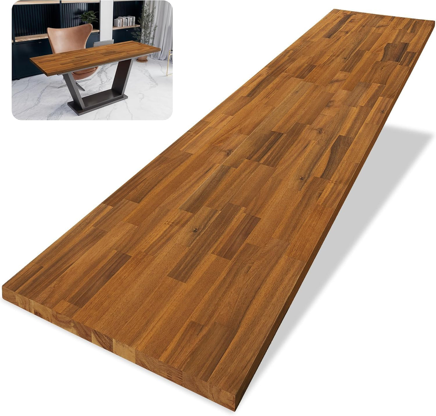 48 x 25 in. Solid Wood Table Top for Stylish Desktops
