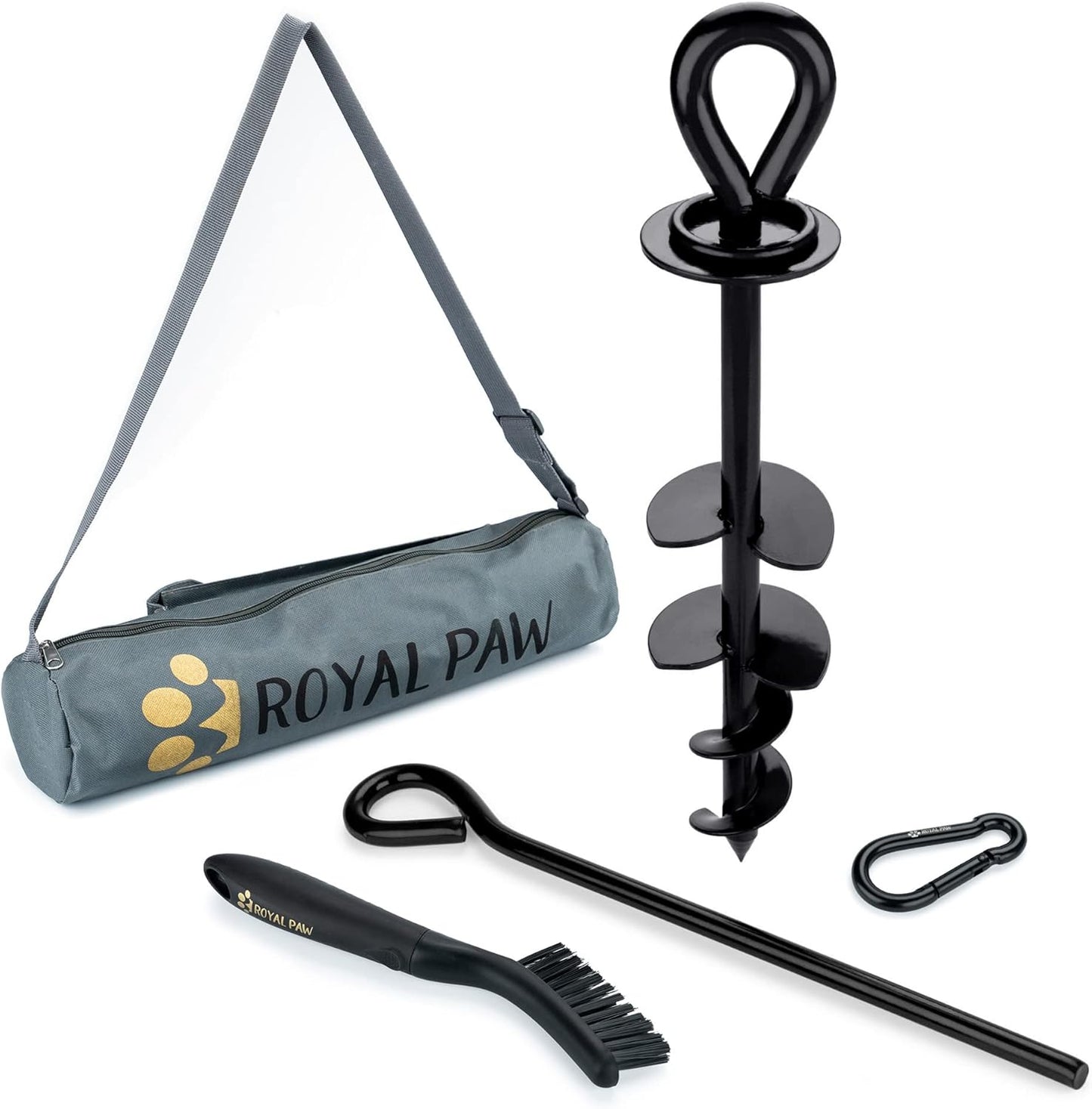 Heavy Duty Dog Tie Out Stake for Large Dogs up to 210 lbs
