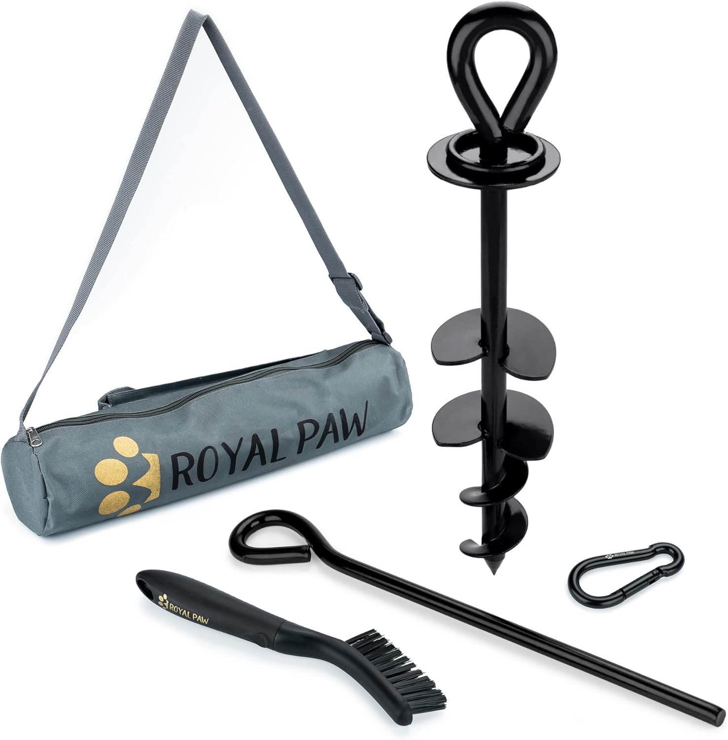 Heavy Duty Dog Tie Out Stake for Large Dogs up to 210 lbs