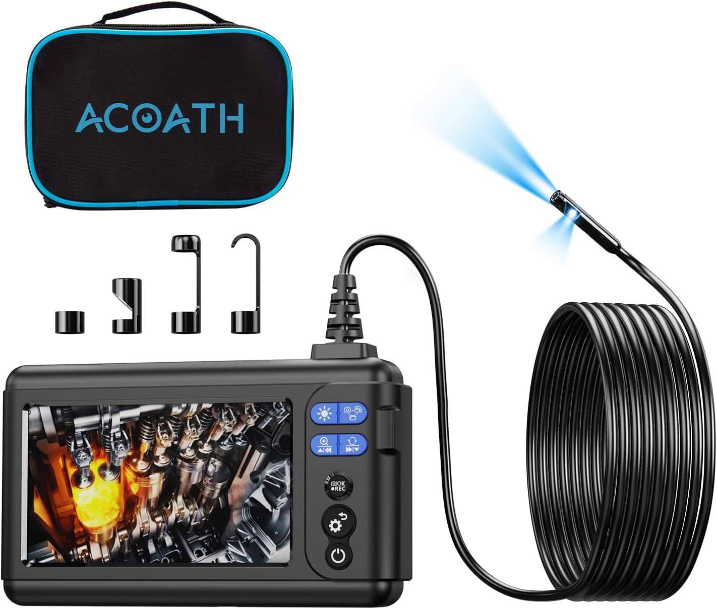 Borescope Endoscope Camera with Light for Industrial Inspections