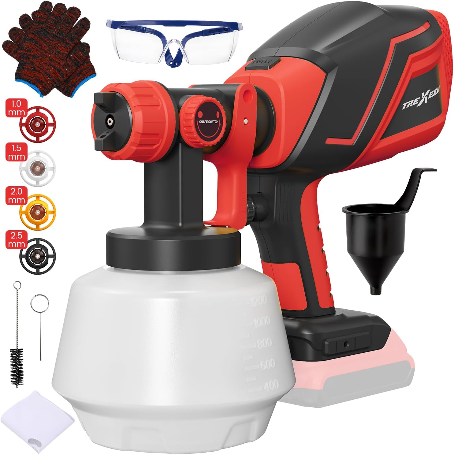 Cordless Paint Sprayer for Mwk M18 Batteries - Easy to Clean
