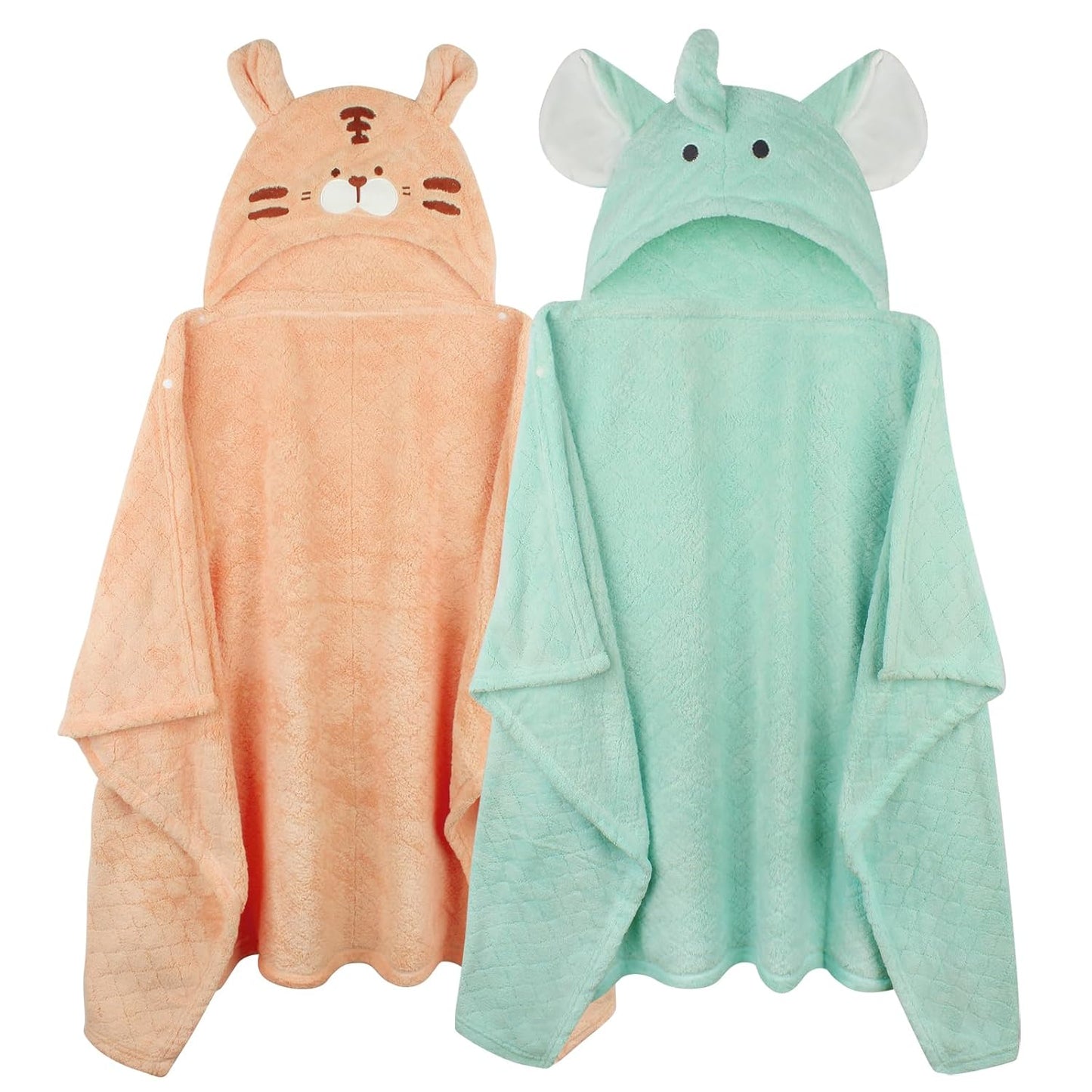 FUBANRAY Toddler Towels with Hood - Soft & Absorbent 2-Pack