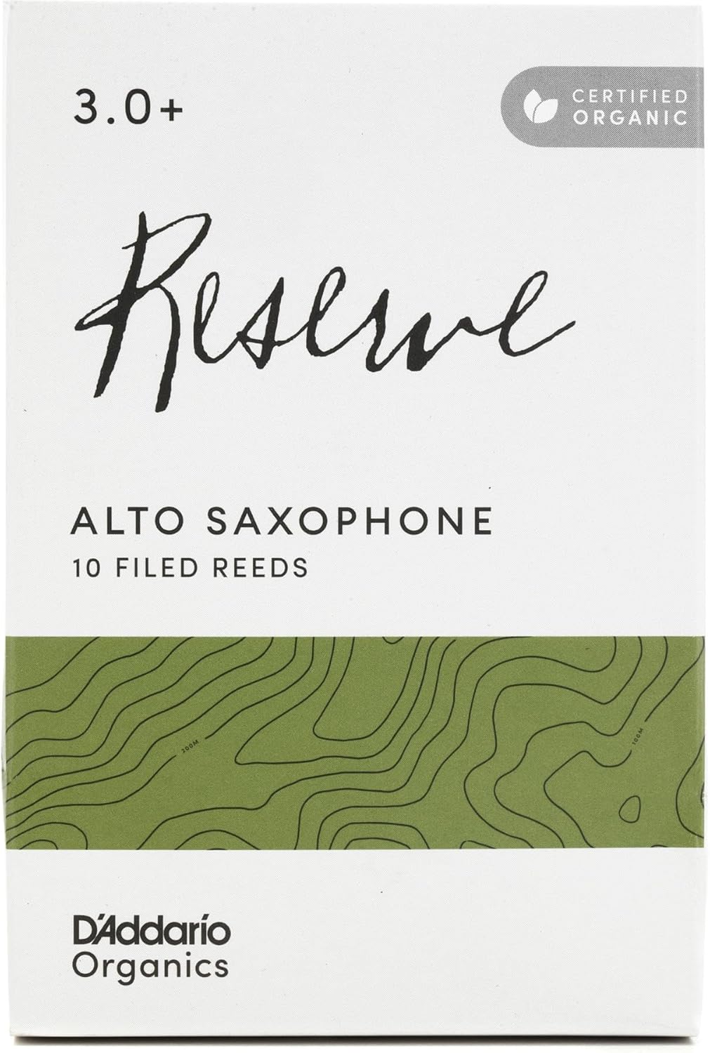 D'Addario Organic Reserve Alto Saxophone Reeds for Musicians